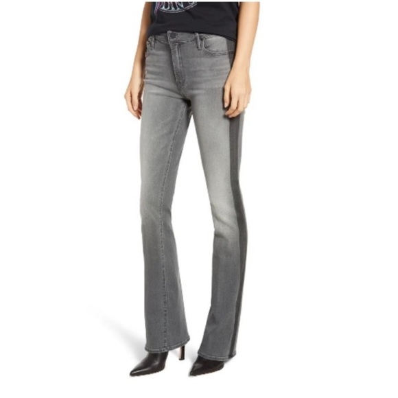 Mother The Insider Bootcut Slim Jeans in Supermoon Stripe Size 24 - Picture 1 of 16
